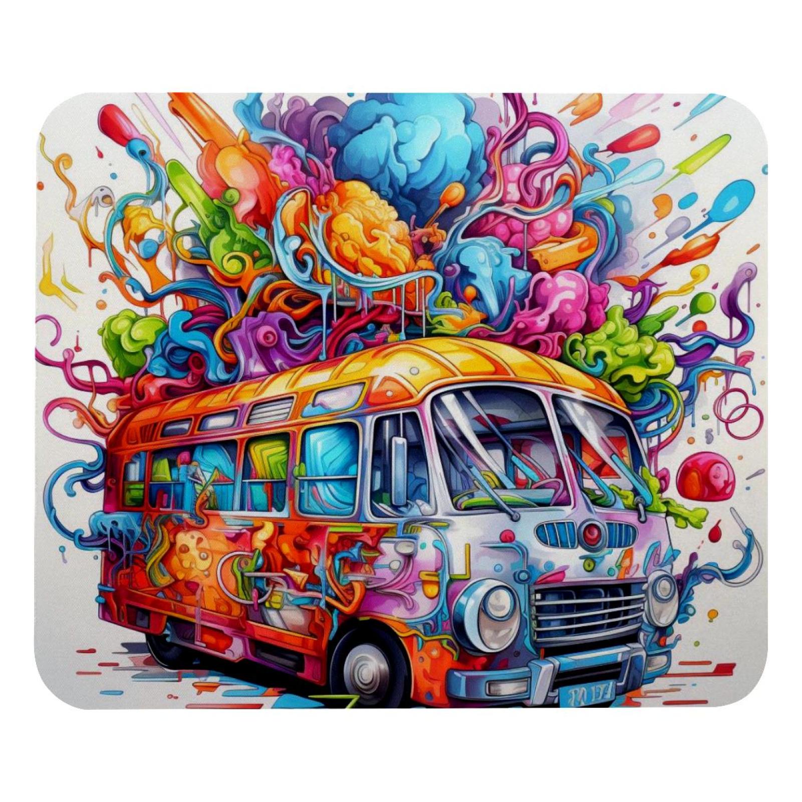 Brain Car Pattern Mousepad Square Thickness 2mm Desk Mat Office Home ...
