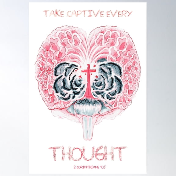 Brain Clusters Poster Wall Art, Modern Wall Decor, 8x12 UNFRAMED