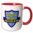 thumbnail image 1 of 3drose, Brain Fart Advocate Support Design, 11oz Two-tone Red Mug, 1 of 6