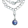 thumbnail image 1 of Brain Fart Dolphin Funny Humor Silver Plated Bracelet with Antiqued Charm, 1 of 5