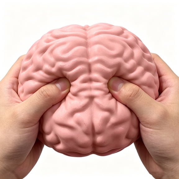 Brain Fidget, Brain Squishies, Brain Squishies Slow Rising, Brain Squishy Realistic Pink Brain Squeeze Ball Soft Stress Relief Anatomy Fidget Novelty Gift for Medical Students Science Lovers