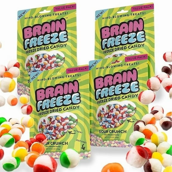 Brain Freeze Crunch Sour Candy 5.6 oz