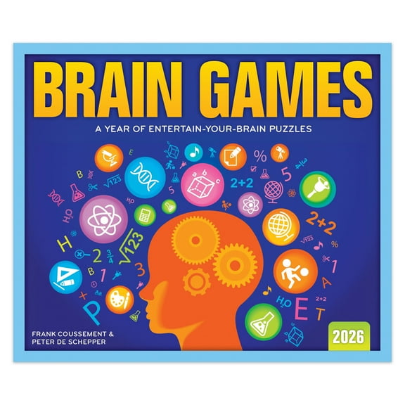 Brain Games | 2026 6x5" Daily Desktop Box Calendar
