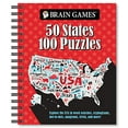 thumbnail image 1 of Pre-Owned Brain Games - 50 States 100 Puzzles: Explore the USA in Word Searches, Cryptograms, Dot-To-Dots, Anagrams, Trivia, and More! (Spiral-bound) 1645589439 9781645589433, 1 of 1
