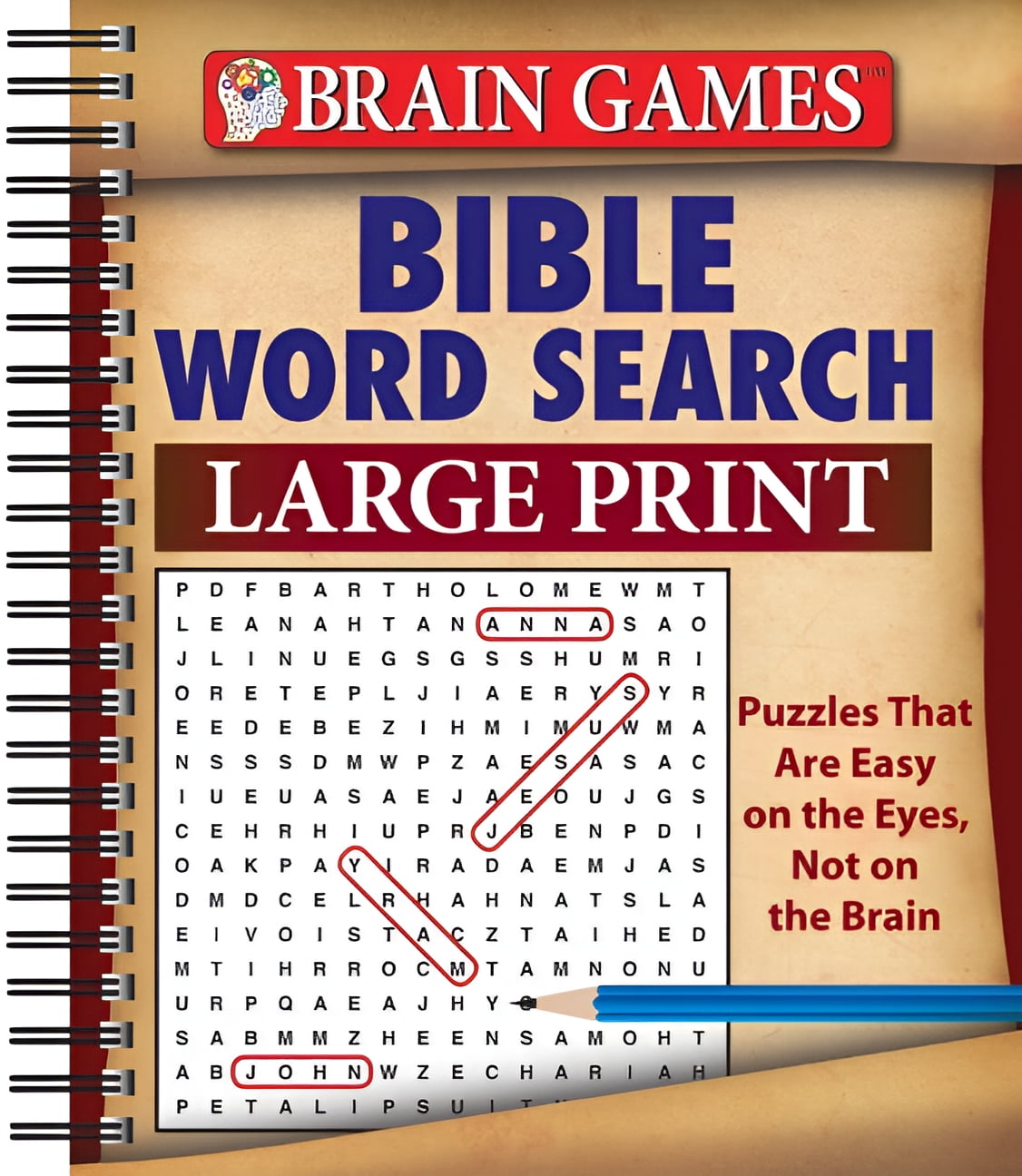 Brain Games Bible Word Search, Hardcover, 192 pages