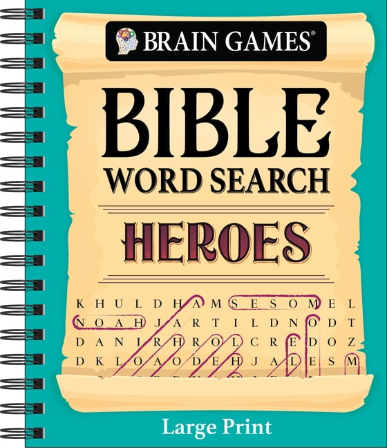 Brain Games - Bible Brain Games - Bible Word Search: Heroes - Large ...
