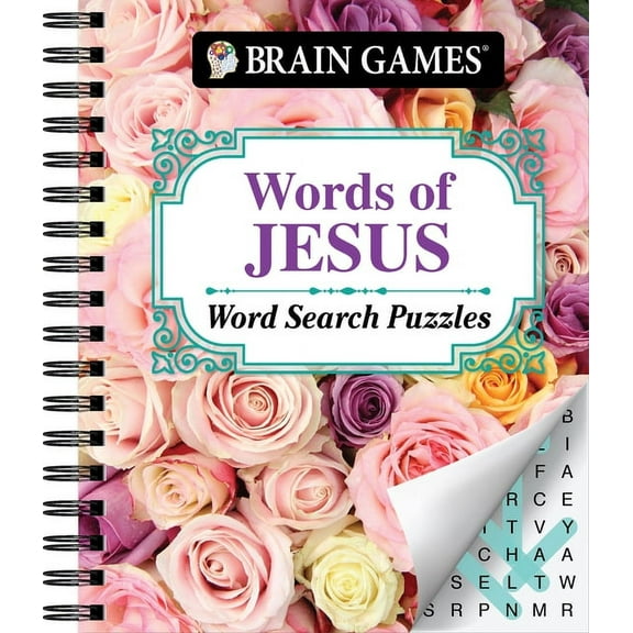 Brain Games - Bible Brain Games - Words of Jesus Word Search Puzzles, (Spiral-Bound)