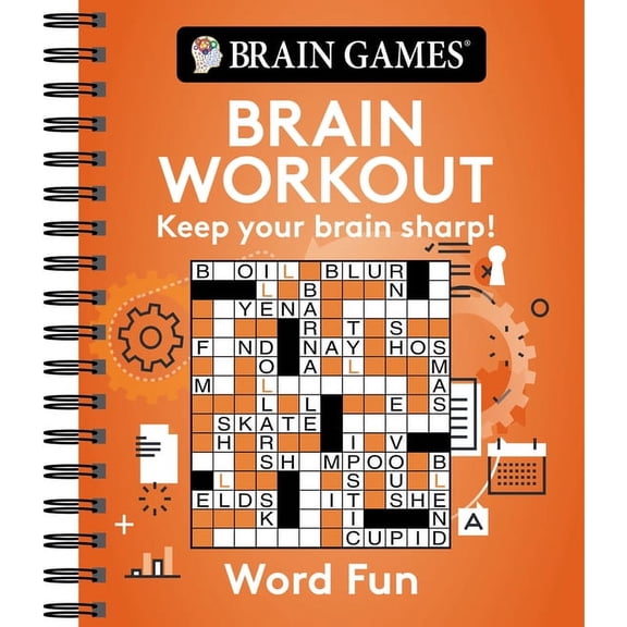 Brain Games Brain Games - Brain Workout: Word Fun, (Spiral-Bound)