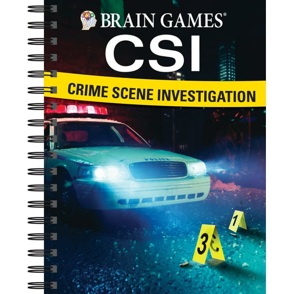 Brain Games Brain Games - Crime Scene Investigation (Csi) Puzzles #2: Volume 2, (Spiral-Bound)