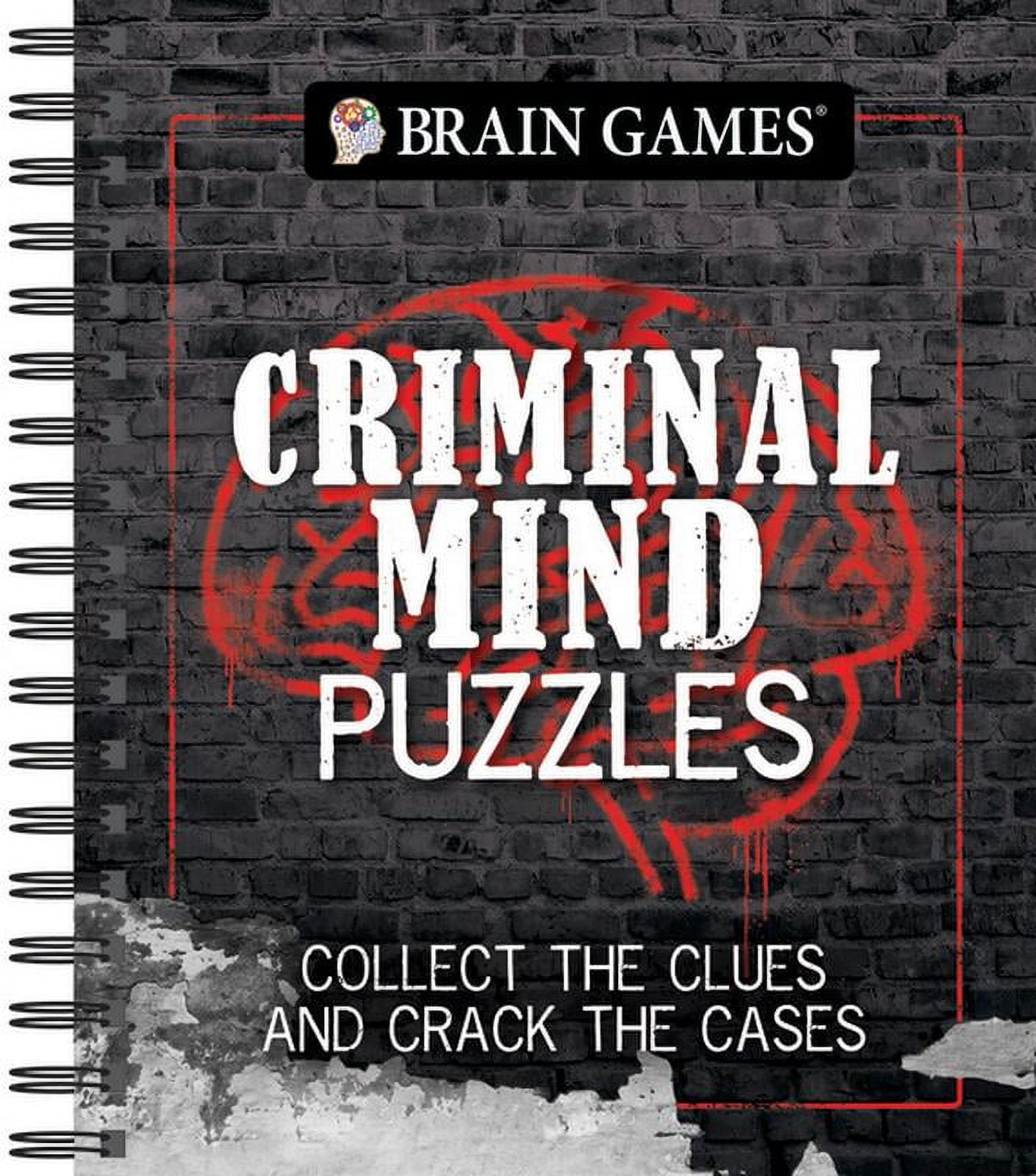 PUBLICATIONS INTERNATIONAL Brain Games Brain Games - Criminal Mind Puzzles, (Spiral-Bound)