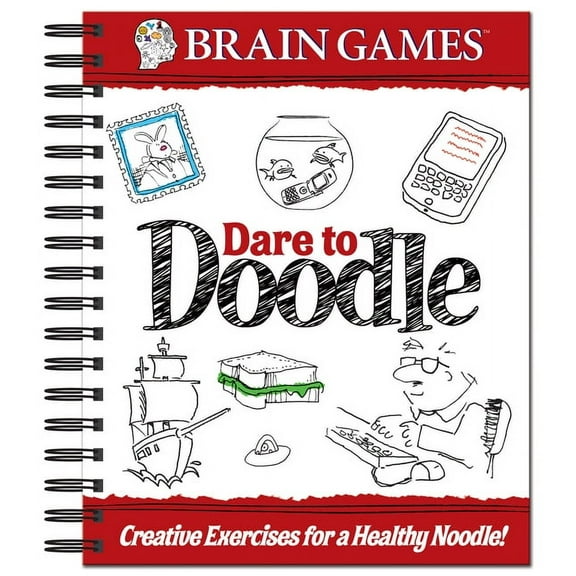 Brain Games Brain Games - Dare to Doodle (Adult), (Spiral-Bound)
