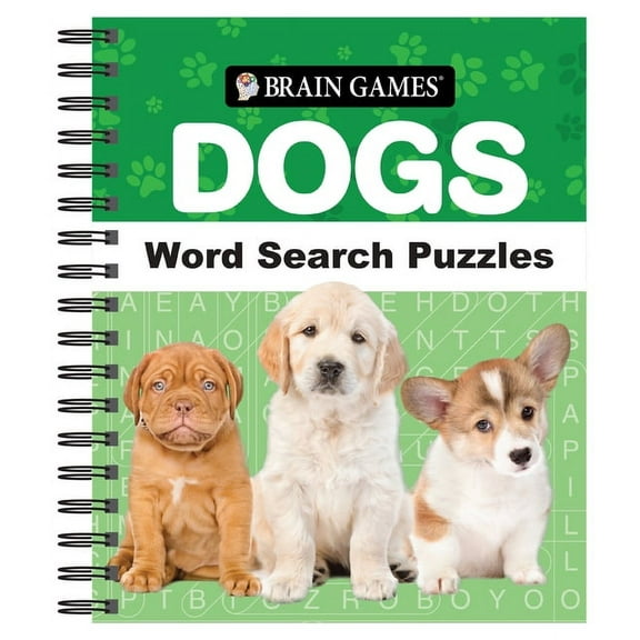 Brain Games Brain Games - Dogs Word Search Puzzles, (Spiral-Bound)