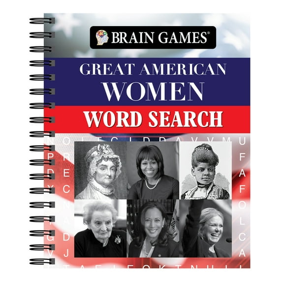 Brain Games Brain Games - Great American Women Word Search, (Spiral-Bound)