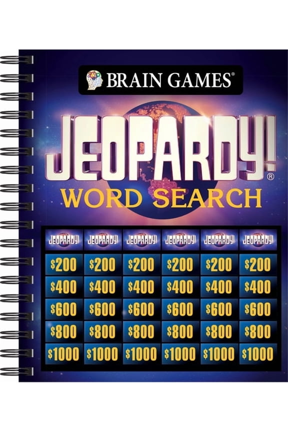 Brain Games Brain Games - Jeopardy! Word Search: Volume 1, (Spiral-Bound)