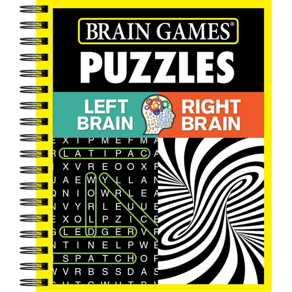 Brain Games Brain Games - Puzzles: Left Brain Right Brain, (Spiral-Bound)