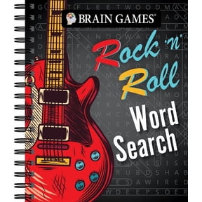 Brain Games Brain Games - Rock 'n' Roll Word Search, (Spiral-Bound)