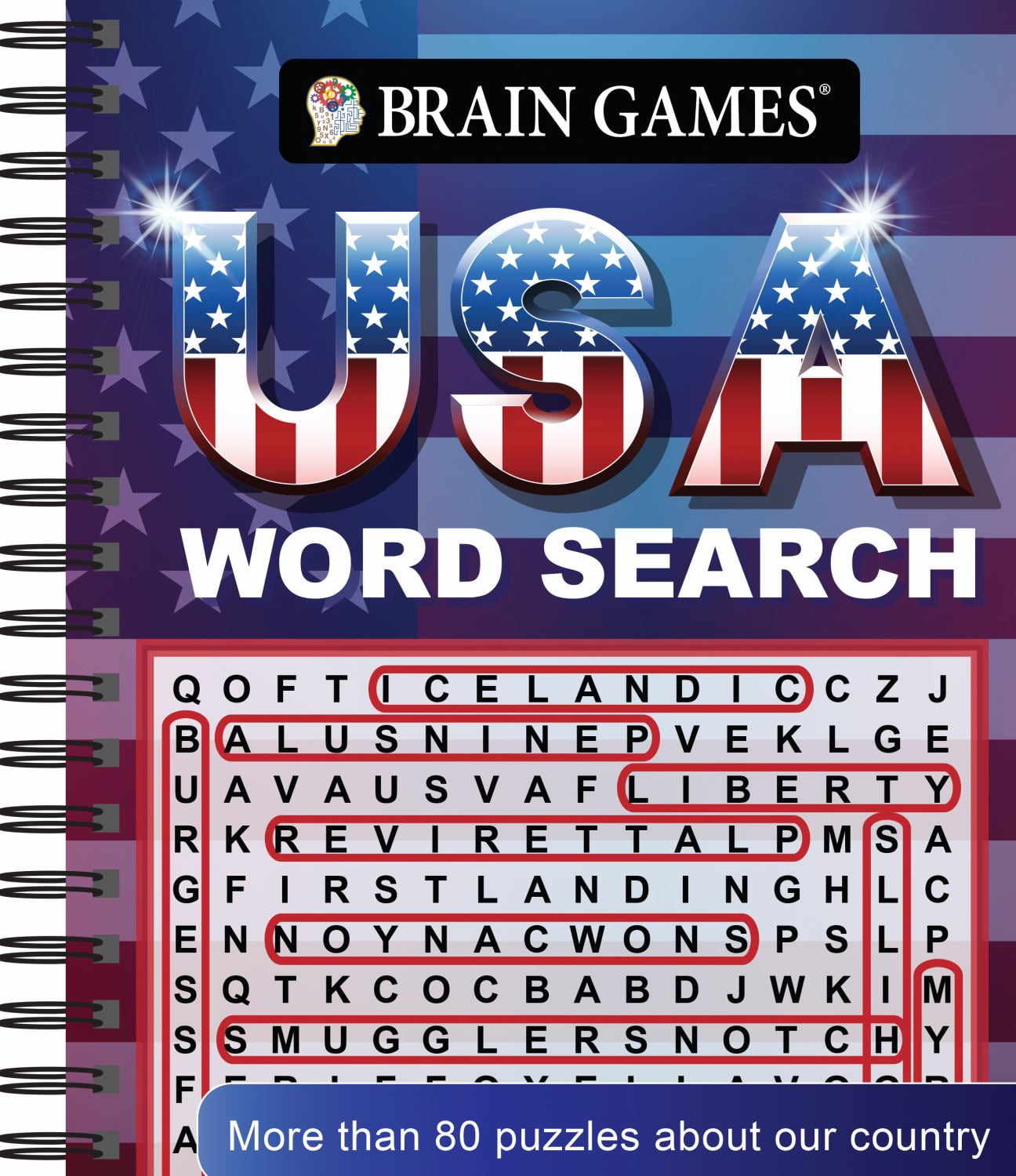 PIL EDITED: Brain Games - USA Word Search (#6): More Than 80 Puzzles ...