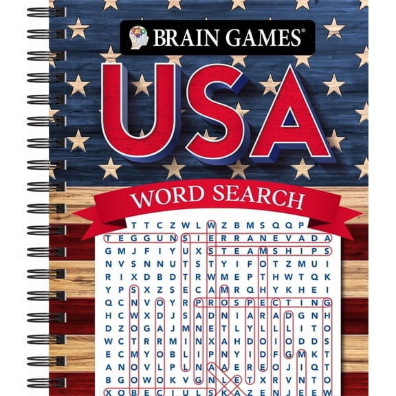 Brain Games Brain Games - USA Word Search (#7), (Spiral-Bound)