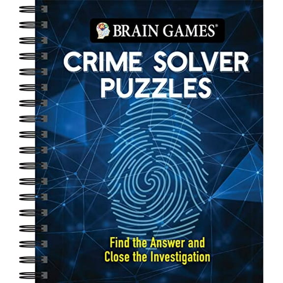 Pre-Owned Brain Games - Crime Solver Puzzles: Quick-Witted Detective Challenges (Spiral-bound) 1645589455 9781645589457