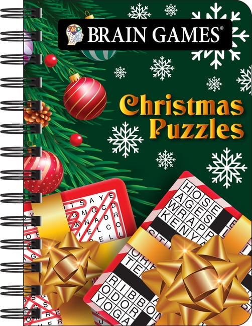 Brain Games - To Go Brain Games - To Go - Christmas Puzzles: 200+ Holiday Puzzles Word Searches, Crosswords, Mazes, Cryptograms & More Adult, (Spiral-Bound)