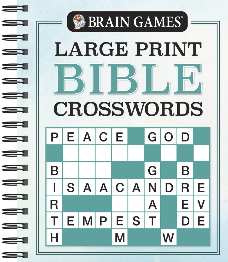 Pre-Owned Brain Games - Large Print Bible Crosswords (Spiral-bound) 1640308458 9781640308459