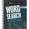 thumbnail image 1 of Brain Games Large Print Brain Games - Large Print: Word Search Puzzles (Dark Gray), (Spiral-Bound), 1 of 1