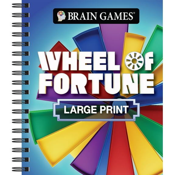 Brain Games Large Print Brain Games - Wheel of Fortune - Large Print, (Spiral-Bound)