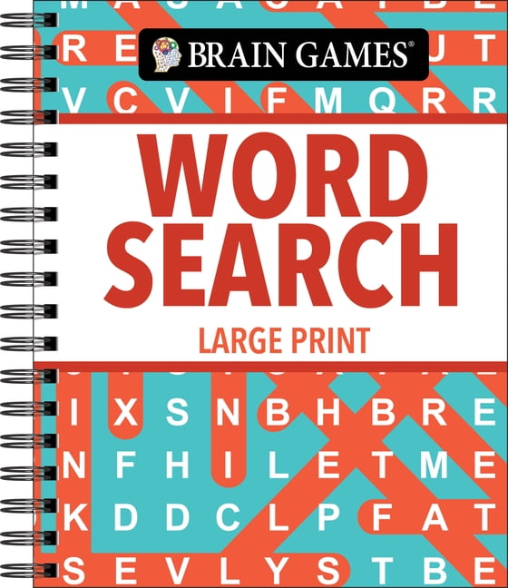 Brain Games Large Print Brain Games - Word Search - Large Print (Classic) - Fun & Relaxing Word Find Puzzles Spiral Bound Easy to Read Gift for , (Spiral-Bound)