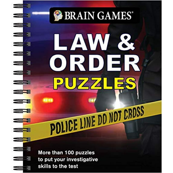 Pre-Owned Brain Games - Law & Order Puzzles (Spiral-bound) 1640308350 9781640308350