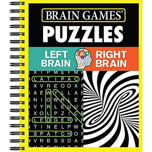 Pre-Owned Brain Games - Puzzles: Left Brain Right Brain (Spiral-bound) 1680222929 9781680222920