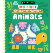 Brain Games - My First Sticker by Number Animals Spiral-Bound