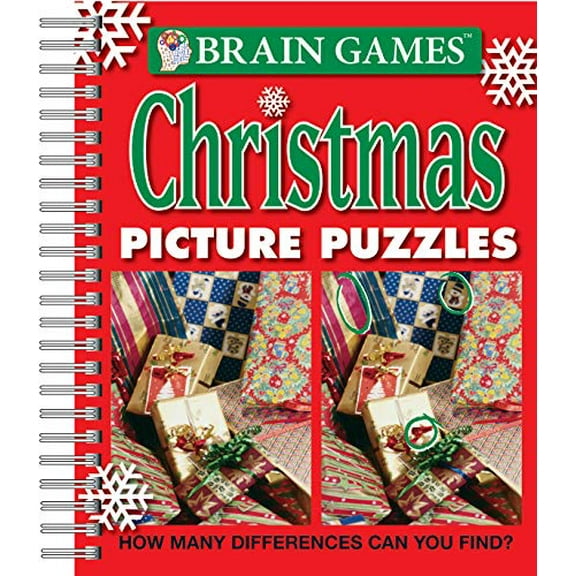 Pre-Owned Brain Games - Picture Puzzles: Christmas: How Many Differences Can You Find? (Spiral-bound) 1412798086 9781412798082