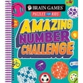 thumbnail image 1 of Pre-Owned Brain Games Amazing Number Challenge : Puzzles for Kids (Spiral-Bound) 9781645584421, 1 of 1