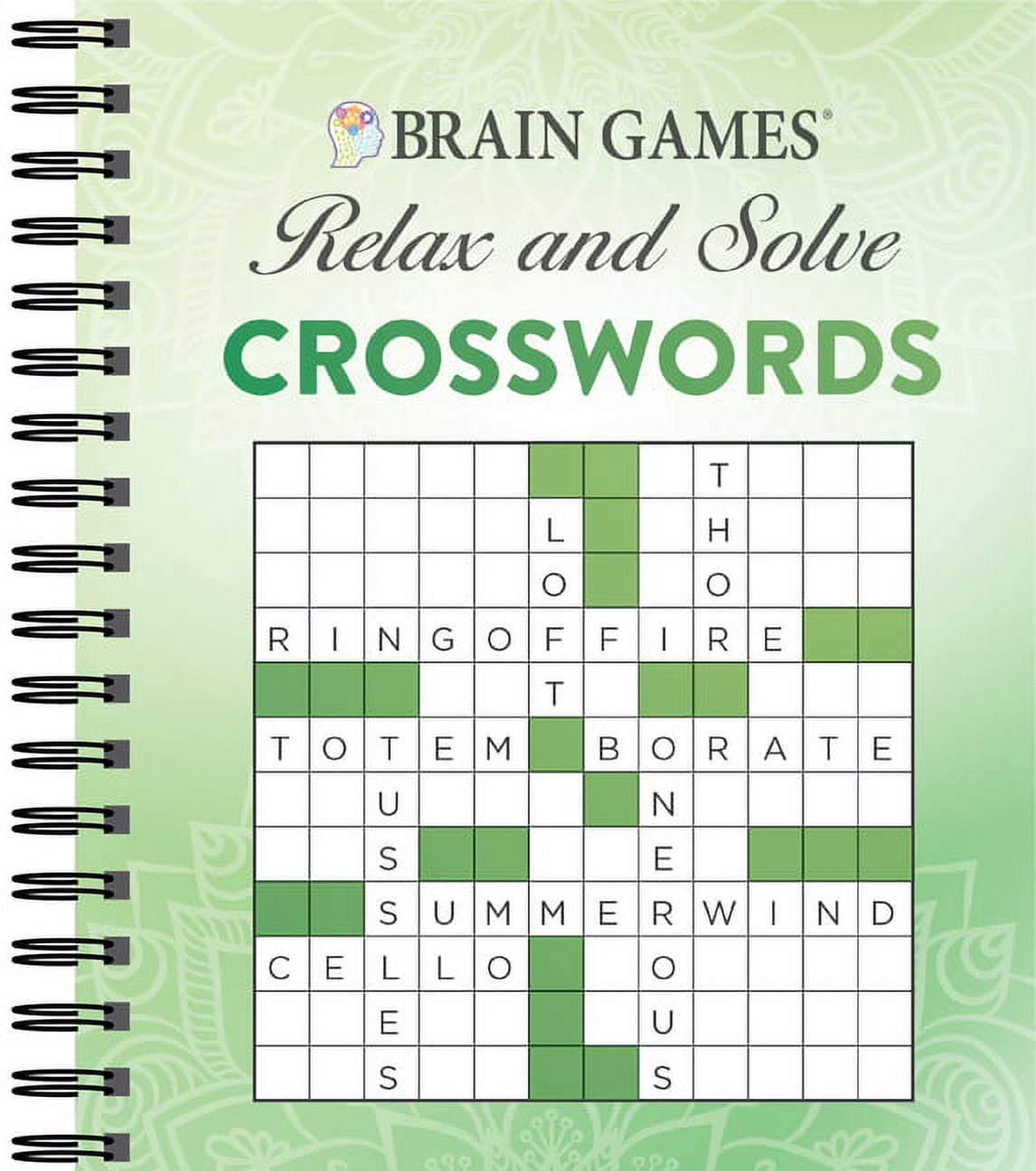 Brain games - relax and solve brain games - relax and solve: crosswords  (green), (spiral-bound) - walmart.com