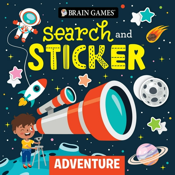 Brain Games - Search and Sticker Brain Games - Search and Sticker: Adventure (for Kids Ages 3-6), (Paperback)