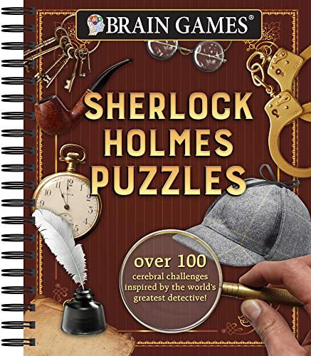 Pre-Owned Brain Games - Sherlock Holmes Puzzles (#1), 1: Over 100 Cerebral Challenges Inspired by the World's Greatest Detective! Paperback