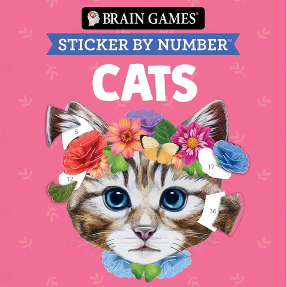 Brain Games - Sticker by Number Compact Brain Games - Sticker by Number Compact Edition: Cats 7x7 Inches Perfect Gift for Cat Lovers, Travel Size Activity Book , (Paperback)
