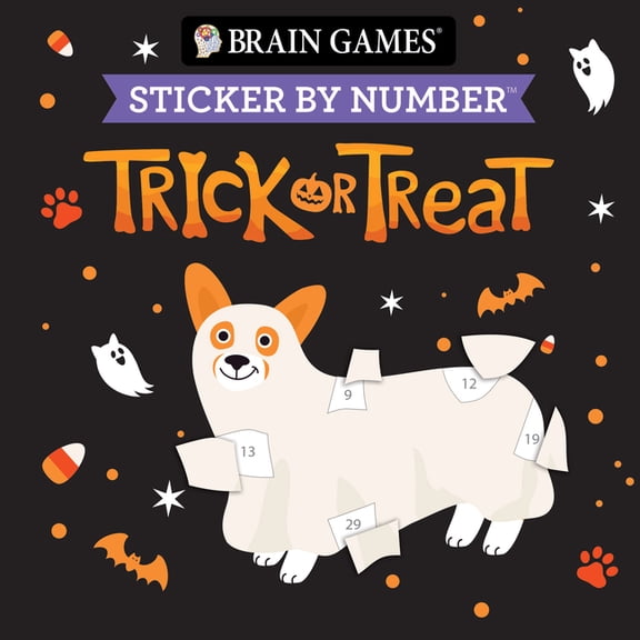 Brain Games - Sticker by Number Compact Brain Games - Sticker by Number Compact Edition: Trick or Treat Spooky Cute Halloween 7x7 Inches Boo Basket Stuffer, Tra, (Paperback)