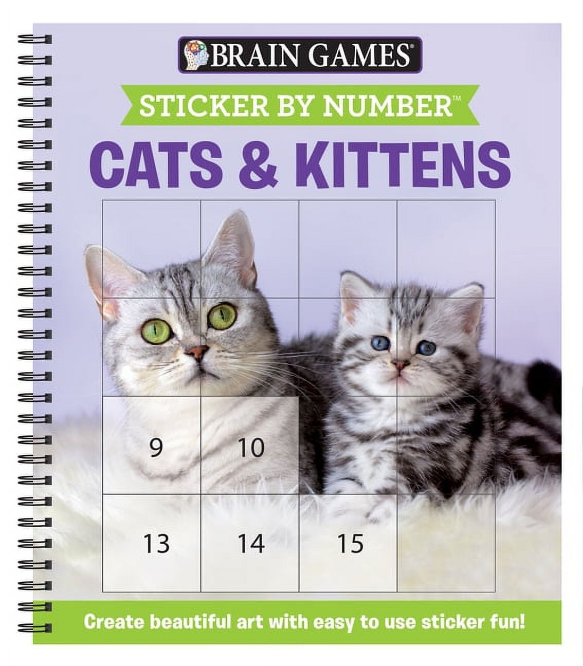 Brain Games Sticker by Number Brain Games Sticker by Number Cats