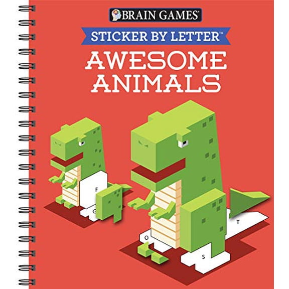 Brainstring Activity Pre-Owned Brain Games - Sticker by Letter: Totally Cool! (Sticker ...