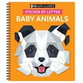 thumbnail image 1 of Brain Games - Sticker by Letter Brain Games - Sticker by Letter: Baby Animals, (Spiral-Bound), 1 of 1