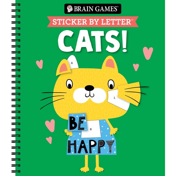Brain Games - Sticker by Letter Brain Games - Sticker by Letter: Cats!, (Spiral-Bound)