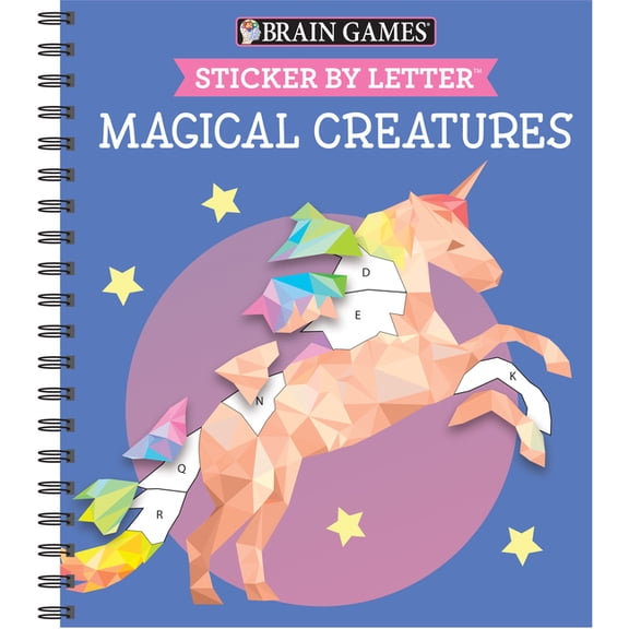 Brain Games - Sticker by Letter: Magical Creatures (Paperback)
