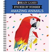 PUBLICATIONS INTERNATIONAL LTD; NEW SEASONS; BRAIN GAMES Brain Games - Sticker by Number: Amazing Animals