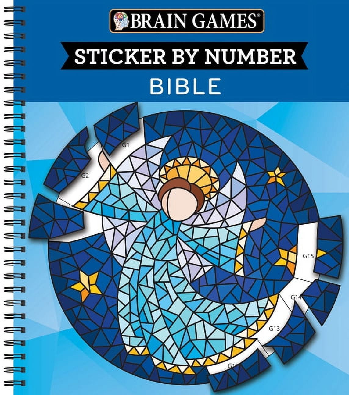 PUBLICATIONS INTERNATIONAL LTD; NEW SEASONS; BRAIN GAMES Brain Games - Sticker by Number Brain Games - Sticker by Number: Bible (28 Images to Sticker), (Spiral-Bound)