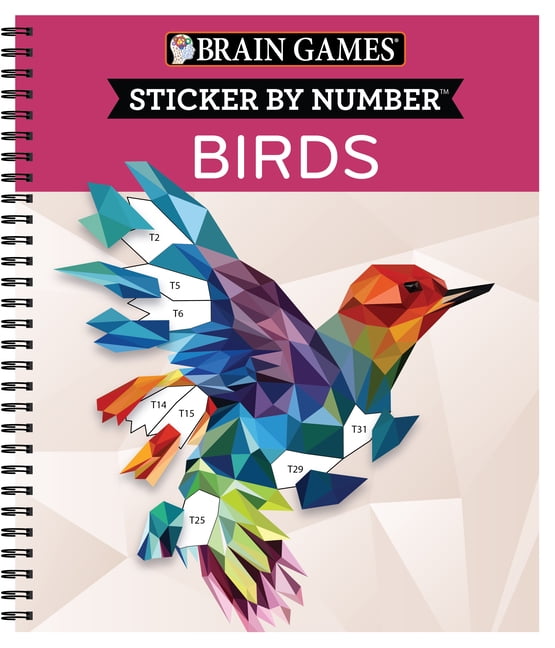 Brain Games - Sticker by Number: Animals (28 Images to Sticker)  9781680229004