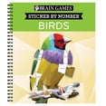 thumbnail image 1 of Brain Games: Sticker by Number: Birds, 156 pages (Spiral-Bound), 1 of 1