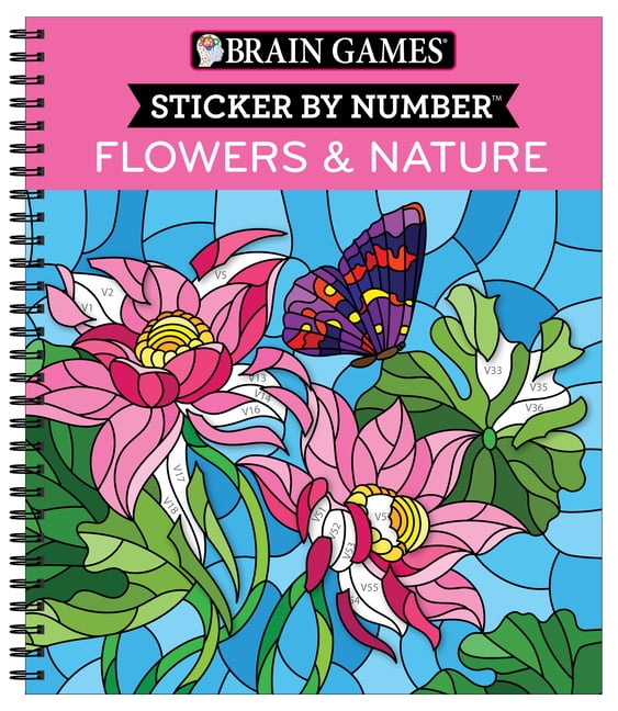 Brain Games - Sticker by Number: Butterflies a book by Publications  International Ltd, Brain Games, and New Seasons