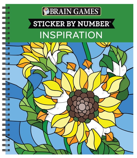 PUBLICATIONS INTERNATIONAL LTD; NEW SEASONS; BRAIN GAMES Brain Games Sticker by Number Nature Theme 10 Count