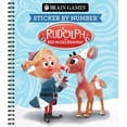thumbnail image 1 of Brain Games - Sticker by Number Brain Games - Sticker by Number: Rudolph the Red-Nosed Reindeer, (Spiral-Bound), 1 of 1